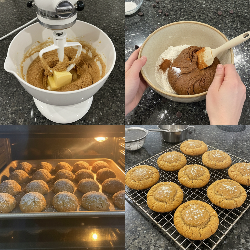 brown-sugar-cookies-mixing-dough Hands mixing brown sugar cookie dough in a large bowl, a key step in preparing the cookies from scratch.